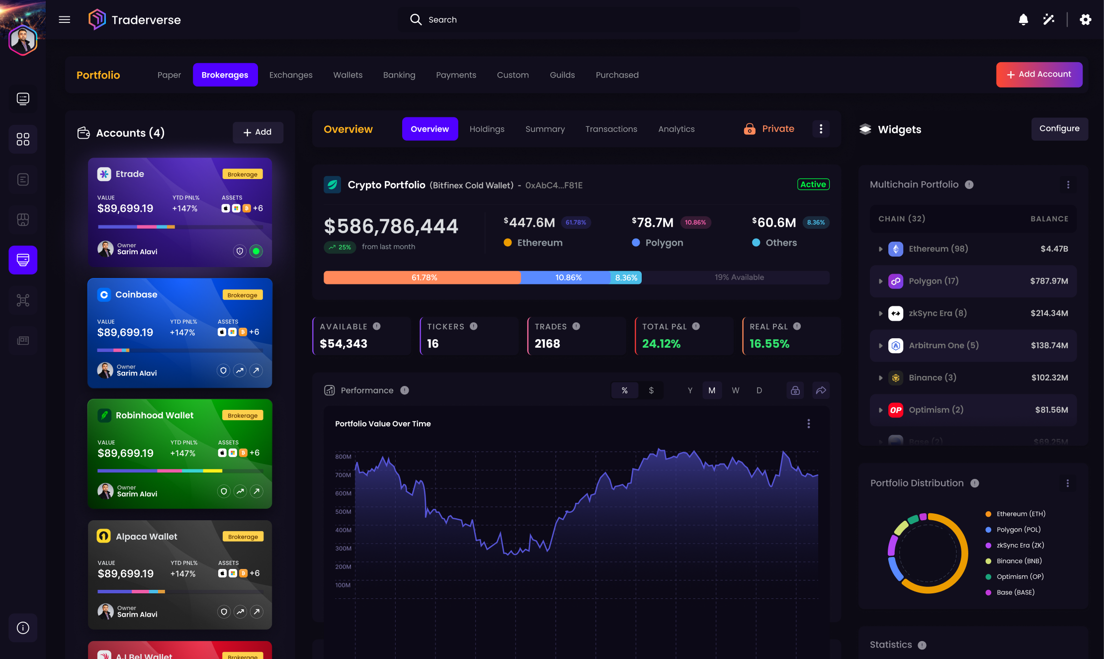 Traderverse Desktop Screen